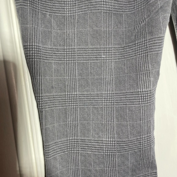 FRAME Le Crop Mini Boot checked mid-rise kick-flare jeans size 33 glen plaid - Picture 6 of 16